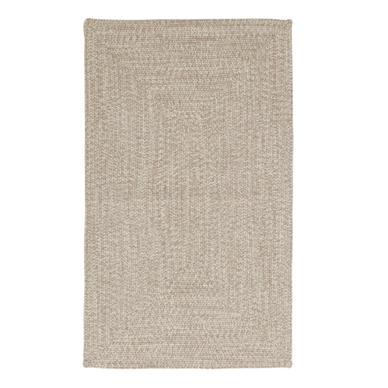 House of Hampton Bromsgrove Hand Braided Tan Indoor/Outdoor Rug